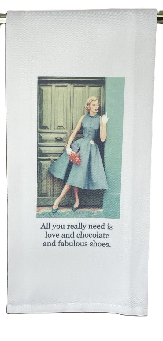 All you really Need Tea Towel