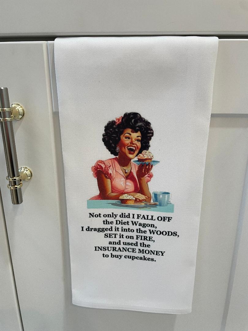 Diet Wagon Tea Towel