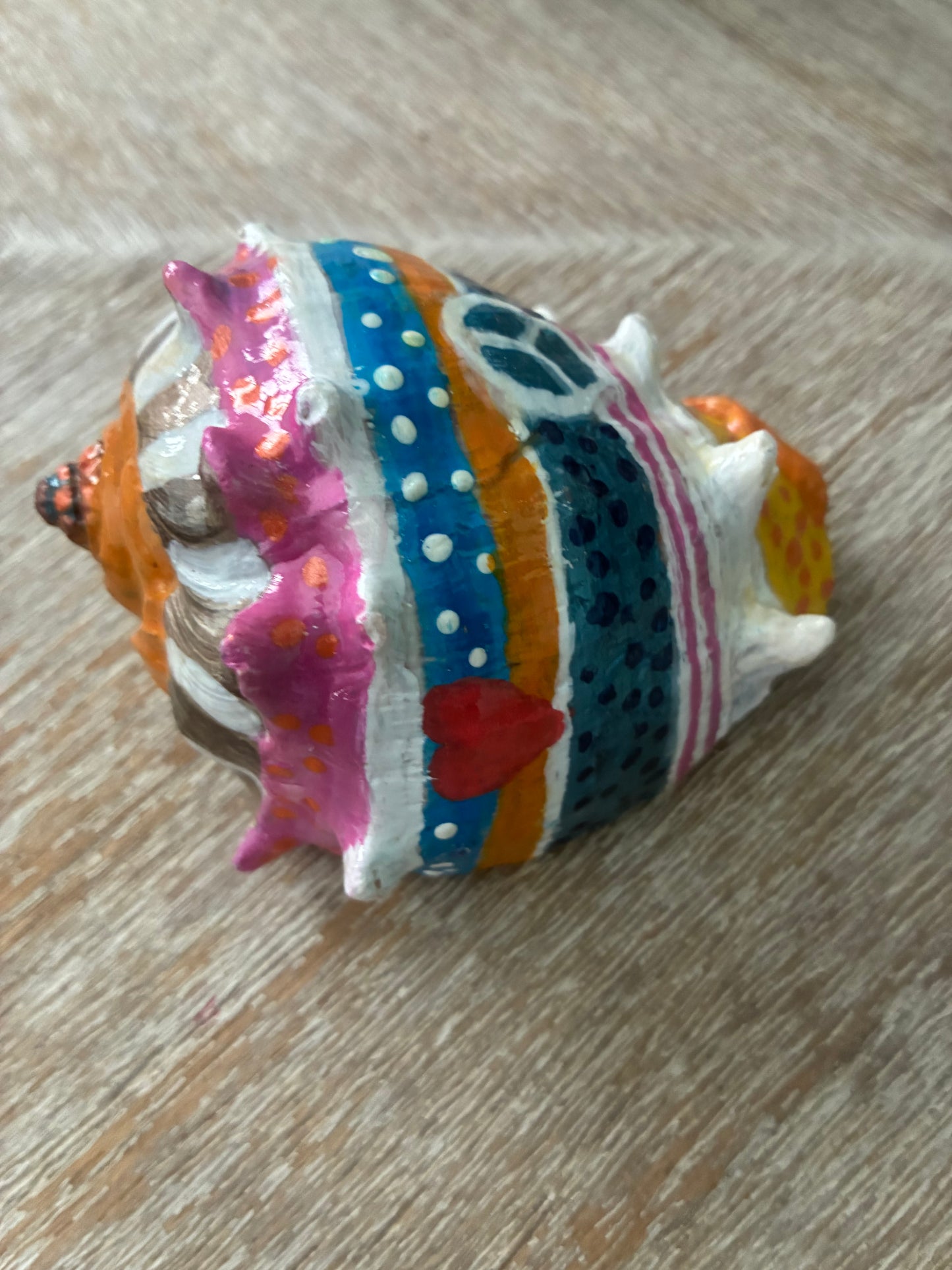 Peace and Love Conch Shell