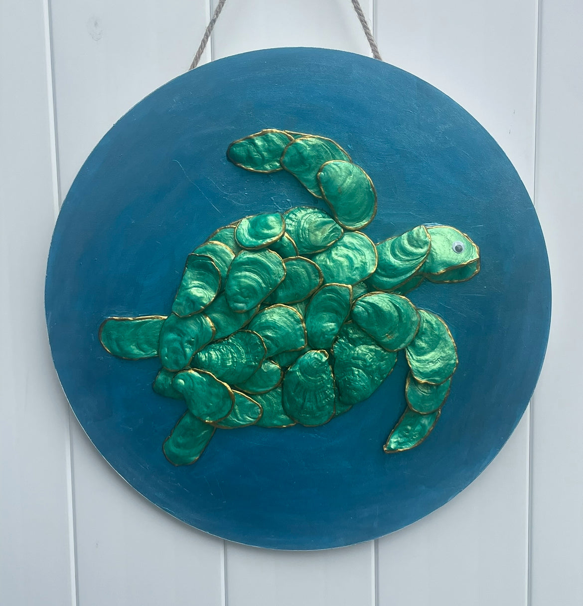 Turtle Oyster Shell Artwork