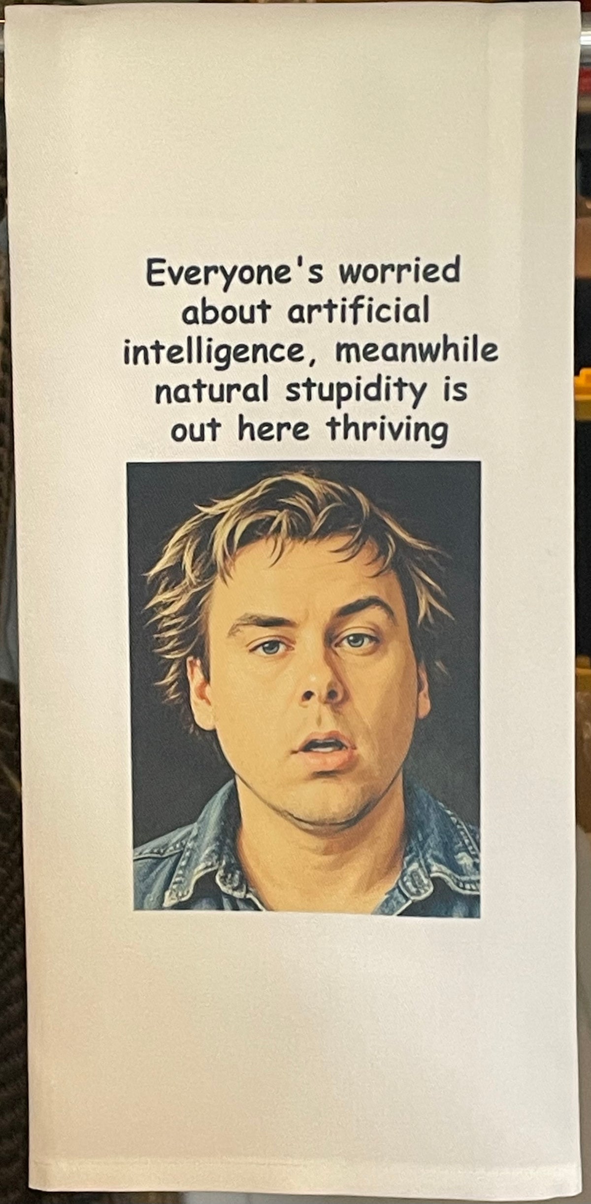 Everyone's worried about artificial intelligence Tea Towel