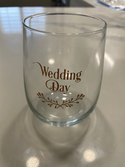 Custom Designed Glassware - Seamless Wine Glass Favors