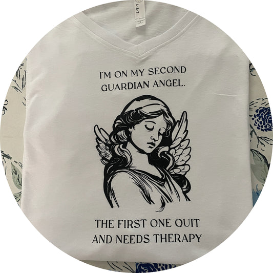 Guardian Angel - SASSY SAYING Short Sleeve T-shirt