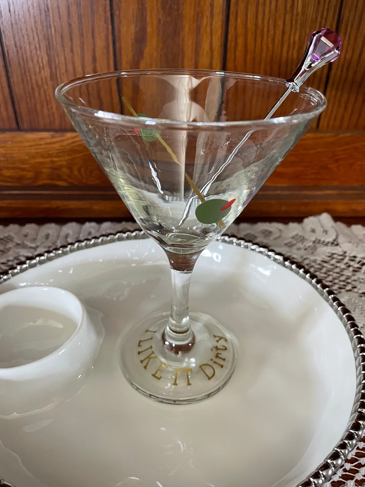 Dirty Martini Glass