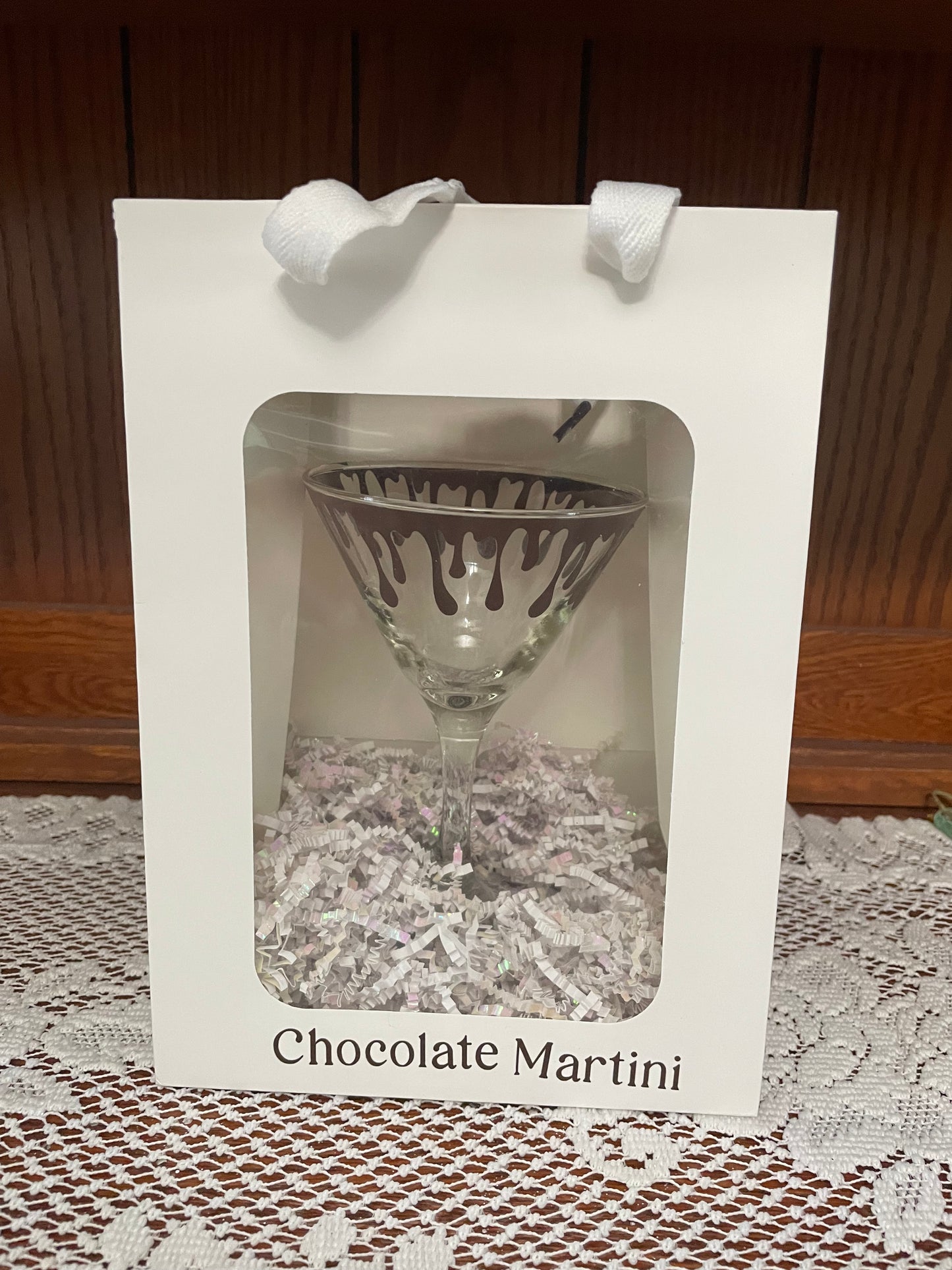 Chocolate Martini Time Glass