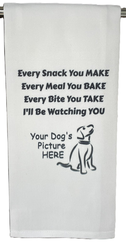 I'll be watching you Custom Tea Towel