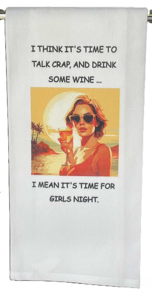 I think it's time to talk crab Tea Towel