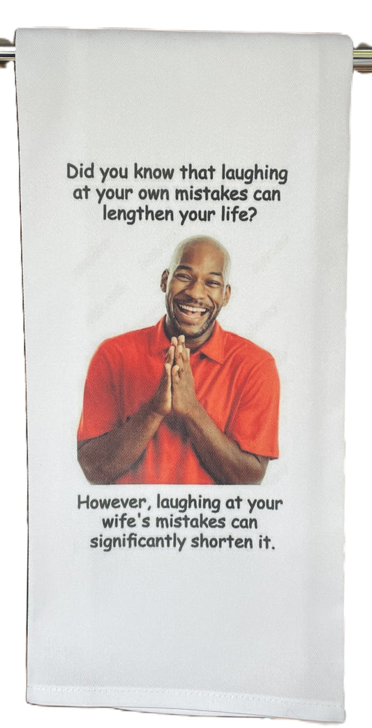 Shorten your life Tea Towel Version Two