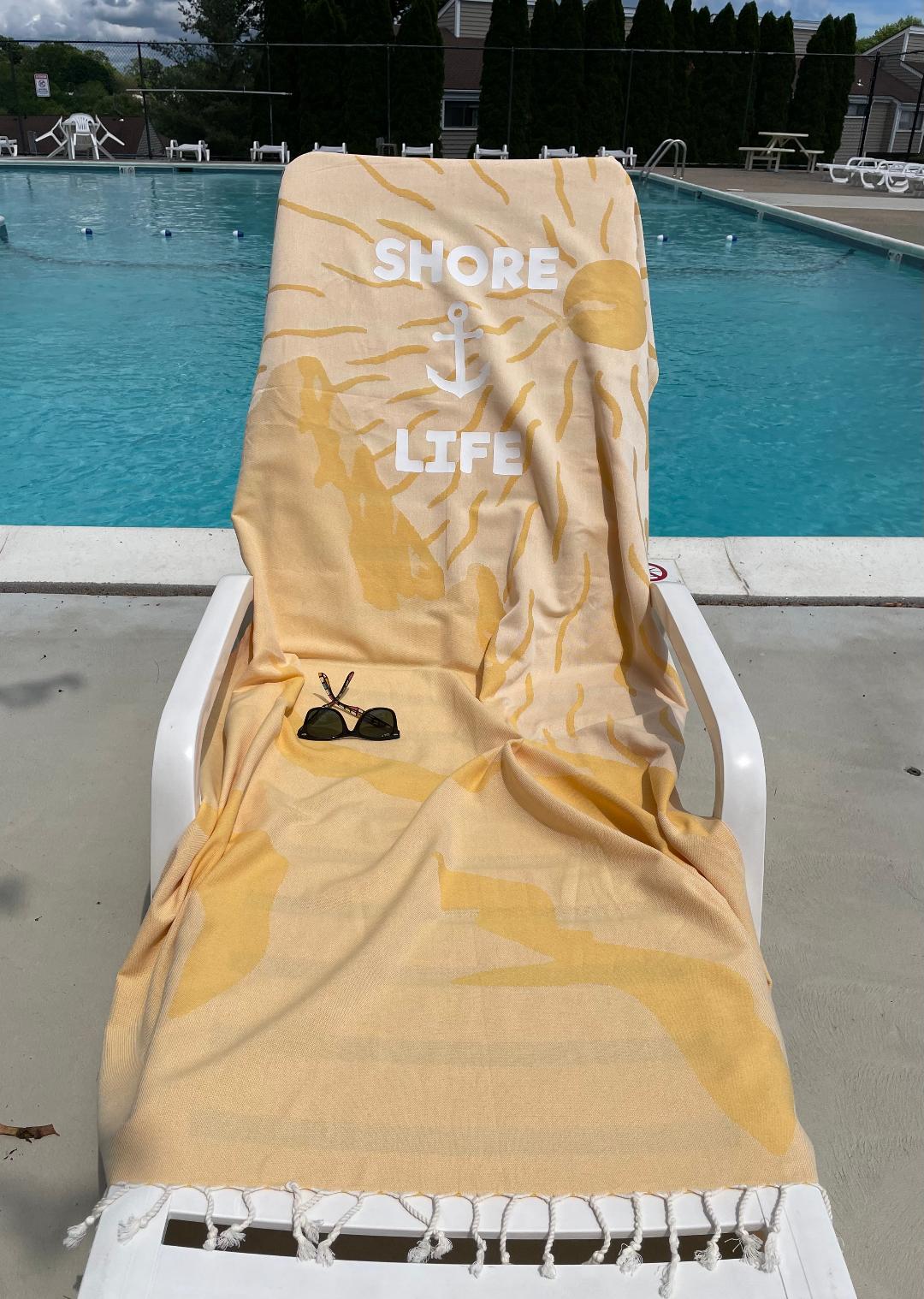 Sunny Utah Yellow Peshtemal Beach Towel