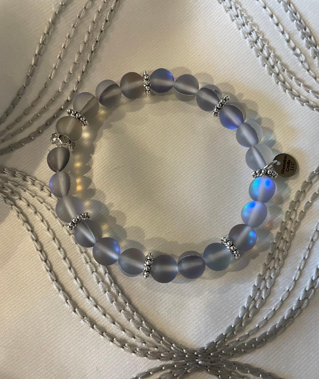 Natural Gemstone Frosted Mermaid Bracelet