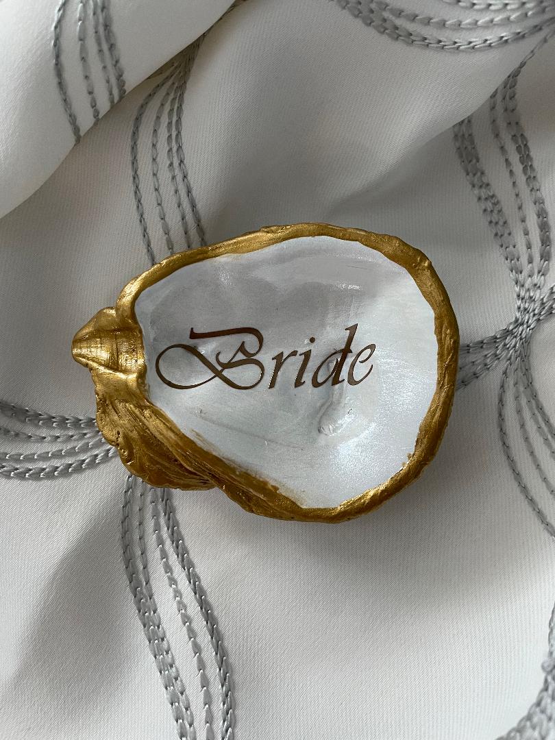 Custom Wedding Oyster Shell Place Setting and Favors