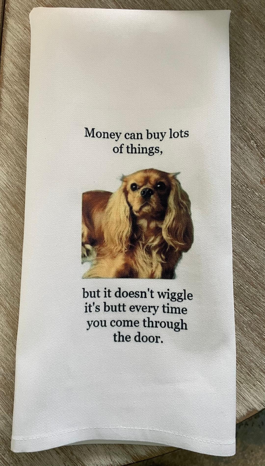 Dog Wiggle Tea Towel