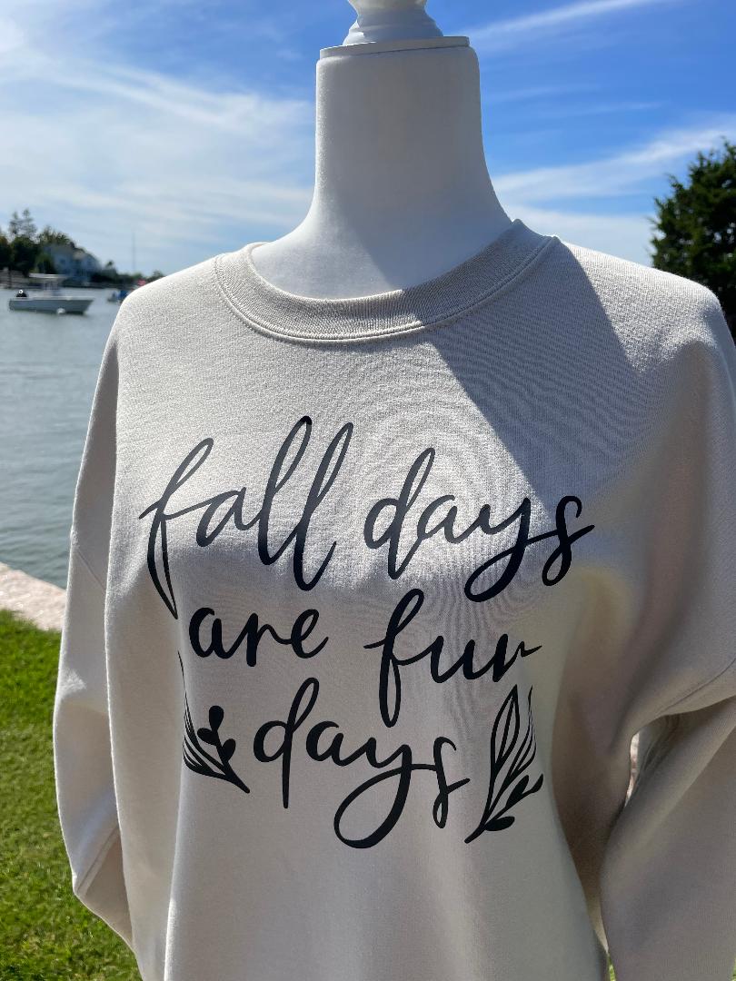 Adult Unisex Heavy Blend Crew Fall Days Sweatshirt