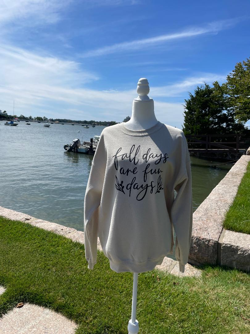 Adult Unisex Heavy Blend Crew Fall Days Sweatshirt