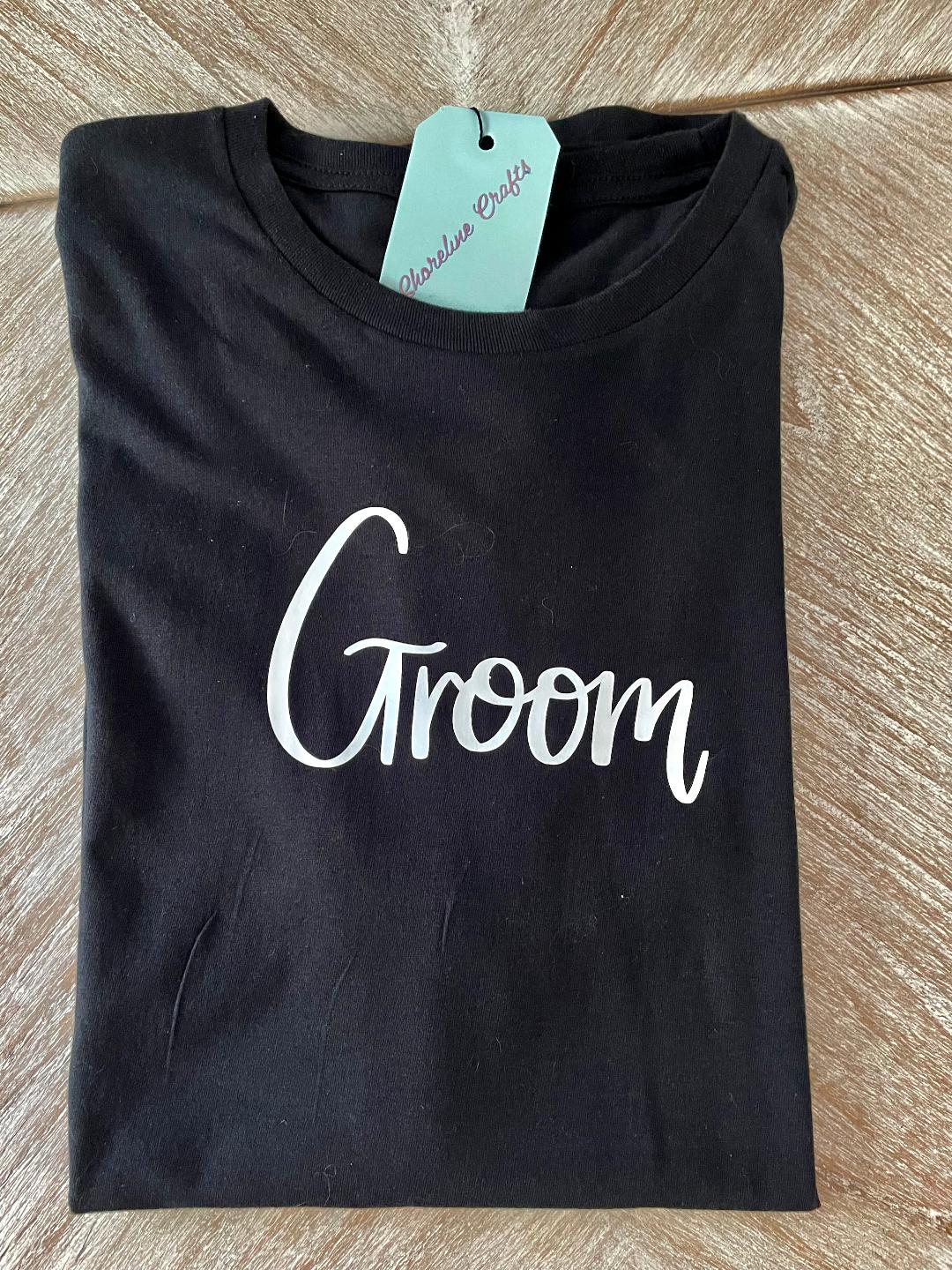 Wedding Party Adult Unisex Softstyle Black T-Shirt