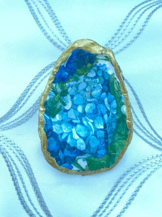 Oyster Shell Art Hydrangea