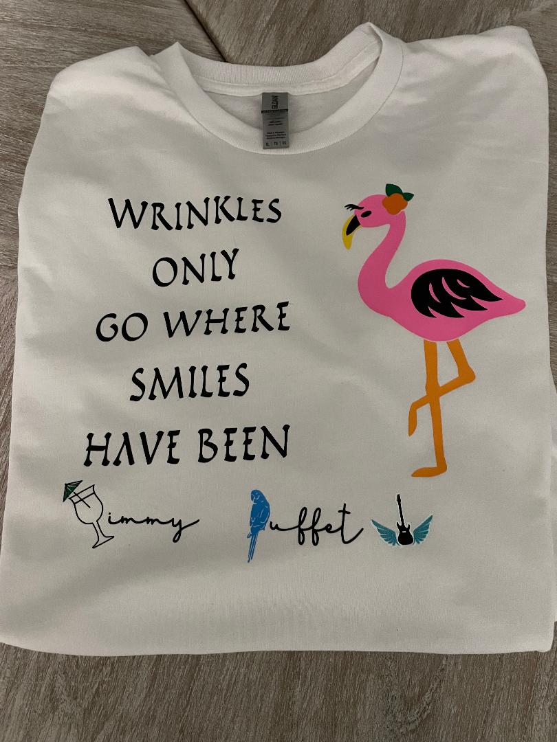 Long Sleeve T-Shirt Wrinkles only Smiles