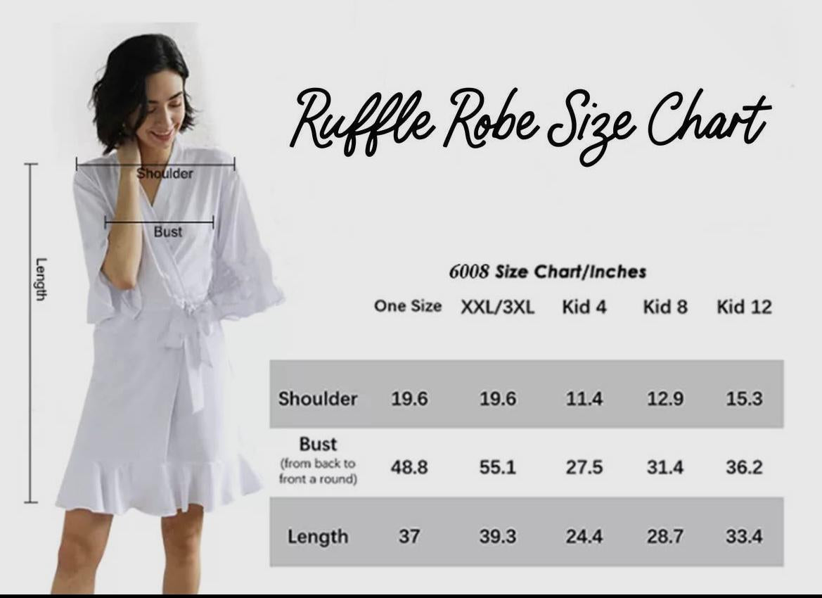 Bridal Party Ruffle Robe
