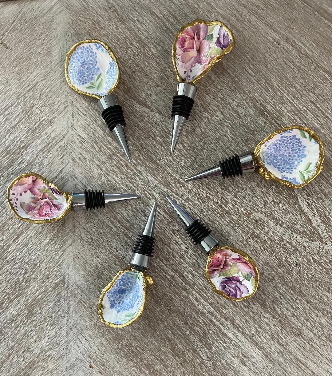 Oyster Shell Wine Bottle Stopper