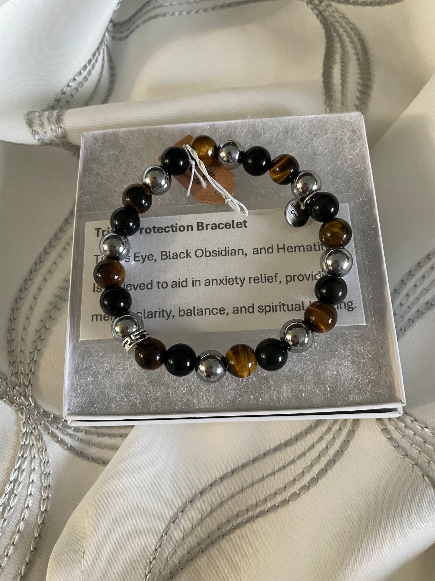 Triple Bead Natural Bracelet