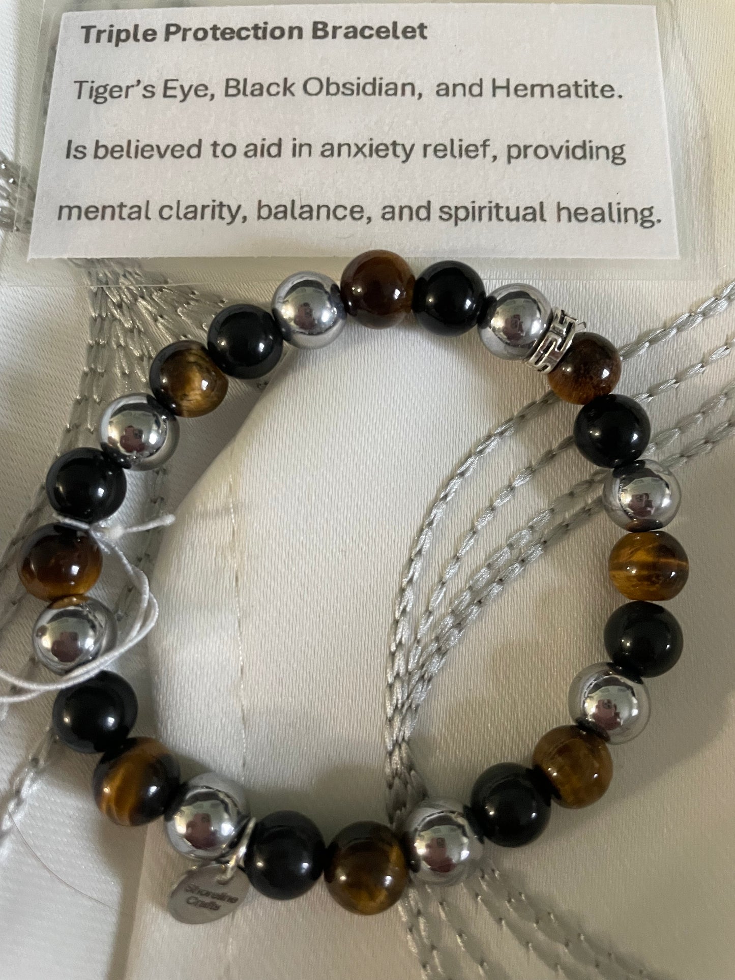 Triple Bead Natural Bracelet