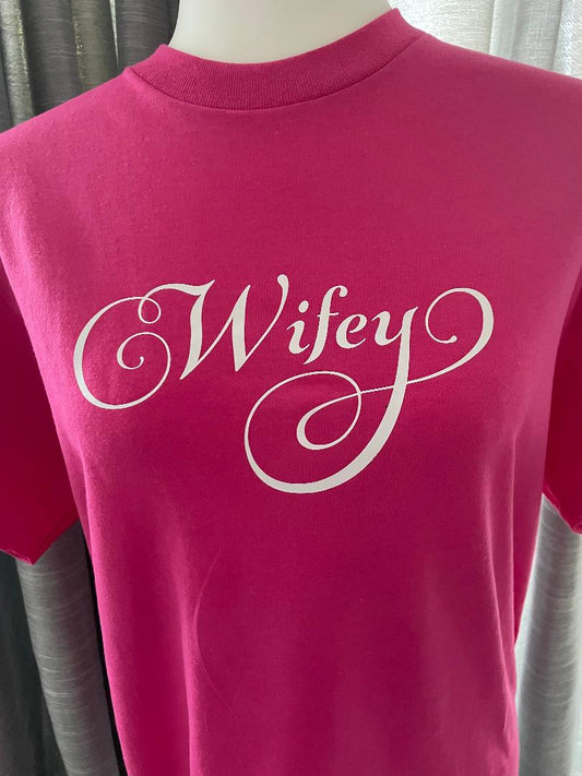 Wedding Party Adult Hot Pink T-Shirt