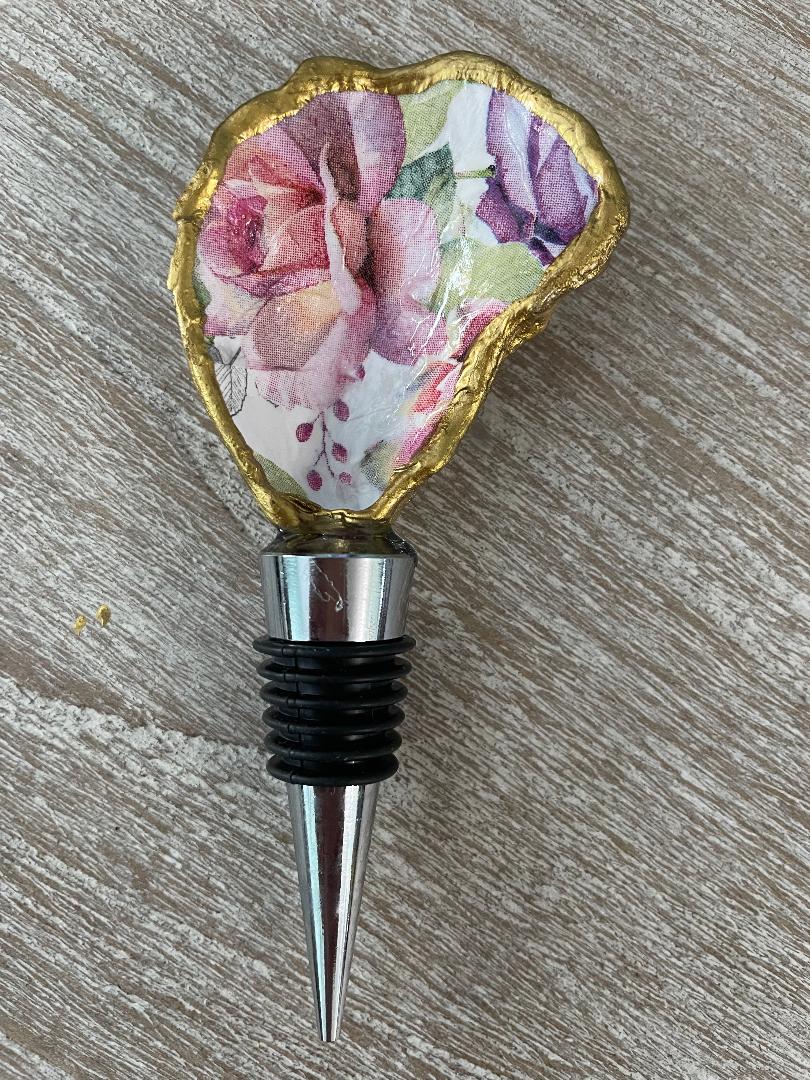 Oyster Shell Wine Bottle Stopper