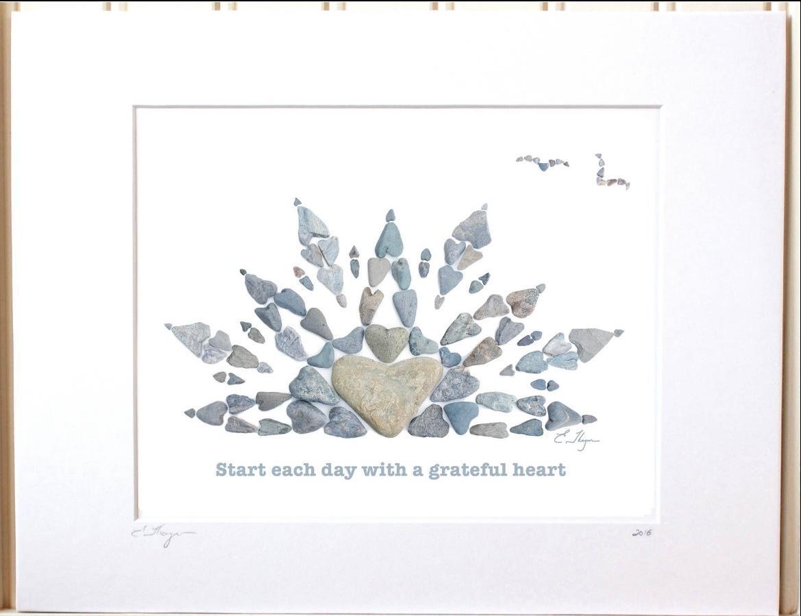 Love Rocks Me Large Grateful Heart Print