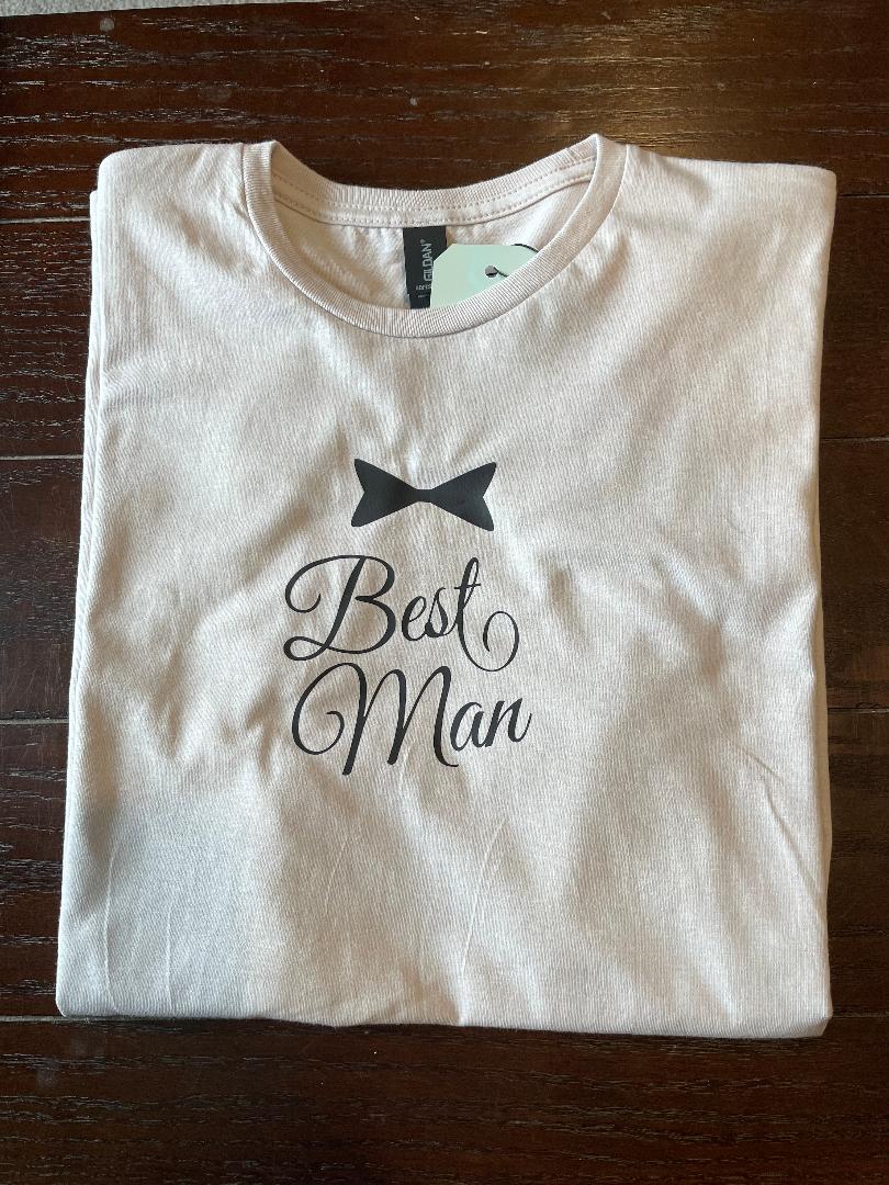 Wedding Party Adult Unisex Softstyle Ice Gray T-Shirt