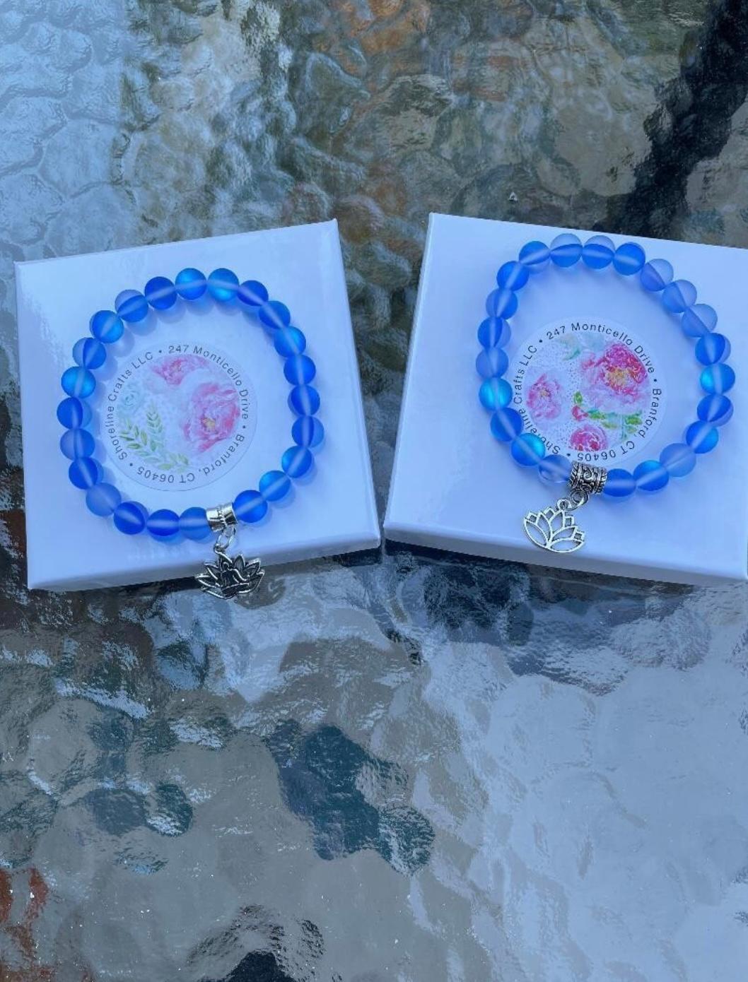 Blue Mystic Aura Quartz Gemstone Bracelet