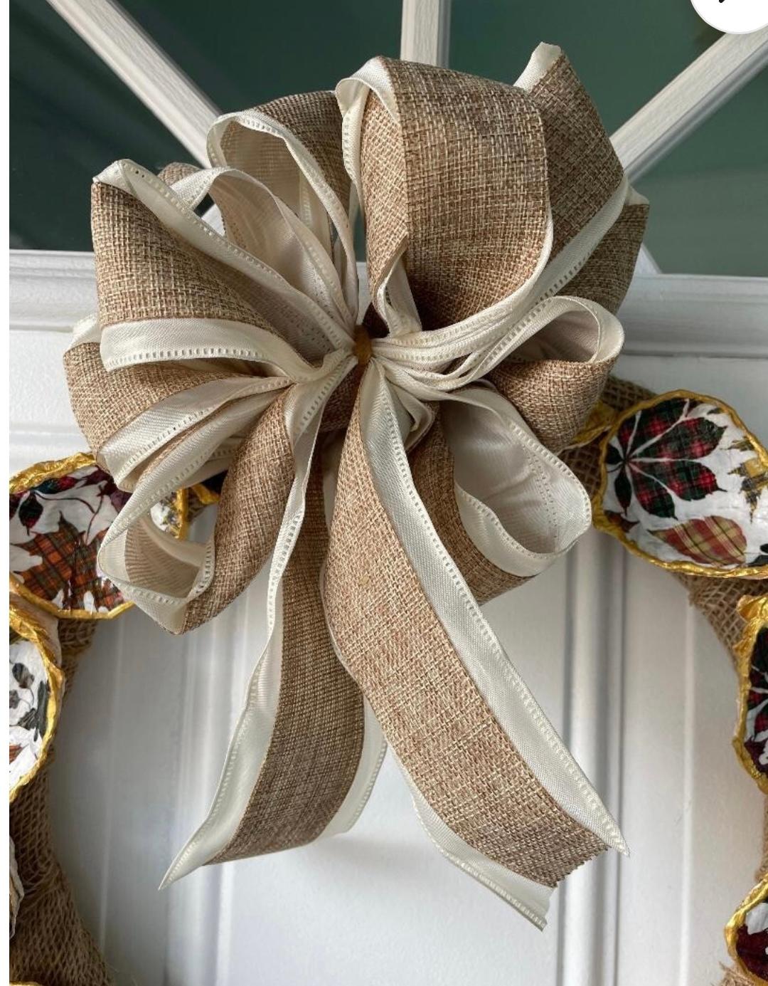 Shell Craft Fall Leaves Wreath