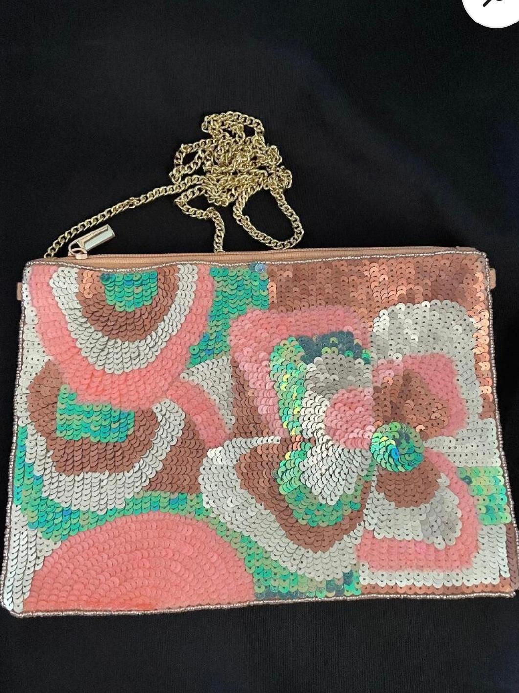 Coral and Gold Bracelet