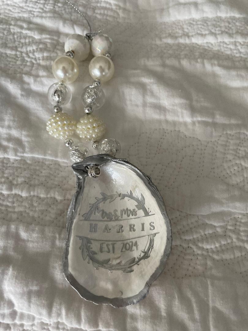 Custom Wedding Wine Bottle Shell Craft Necklace