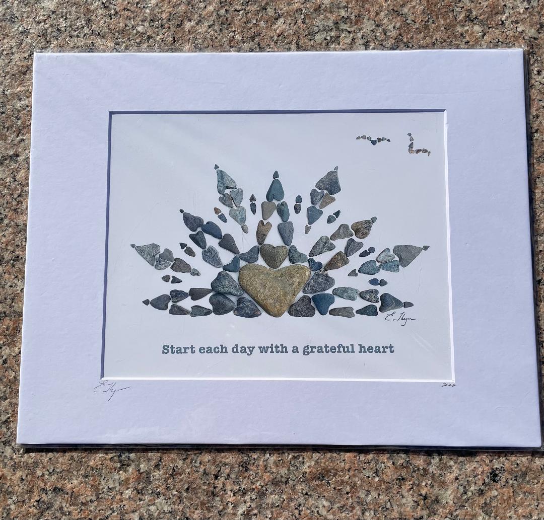 Love Rocks Me Large Grateful Heart Print