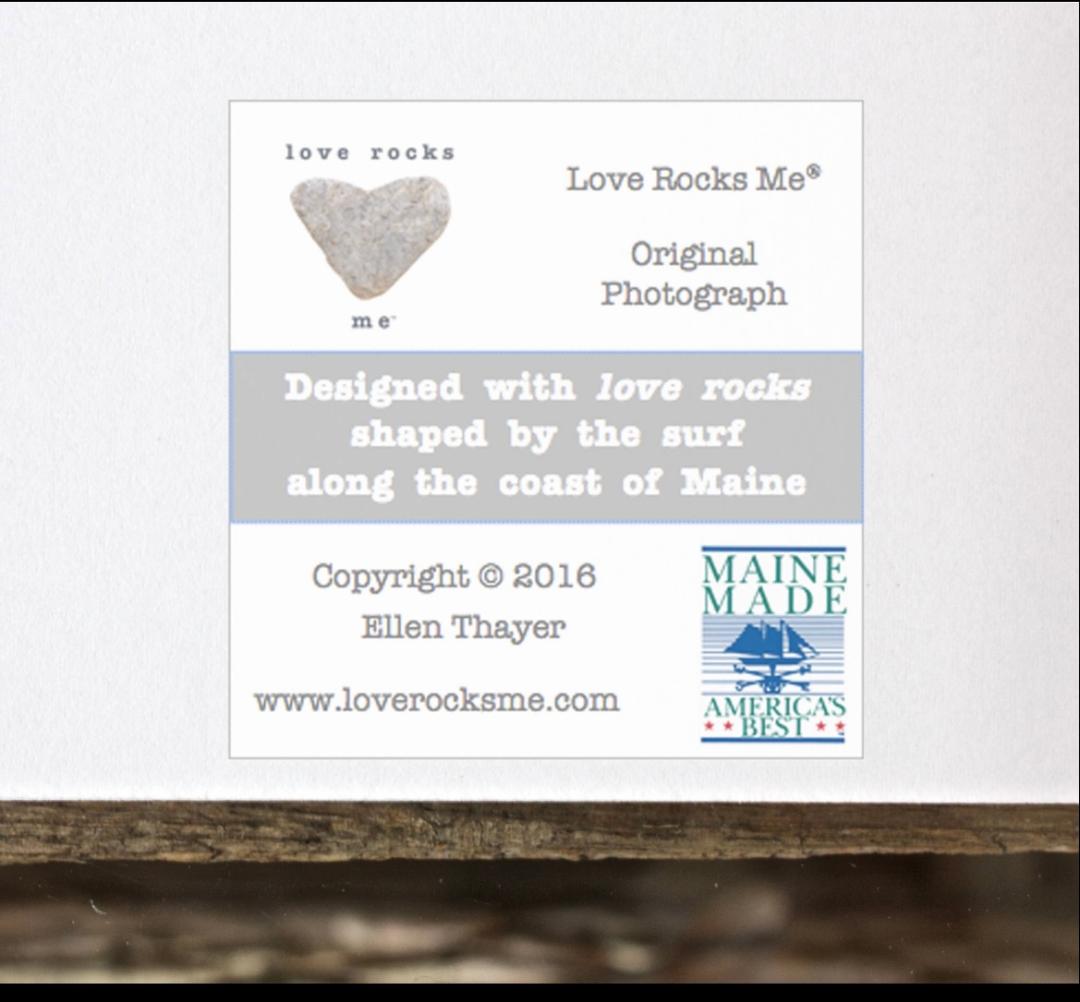 Love Rocks Me Large Grateful Heart Print