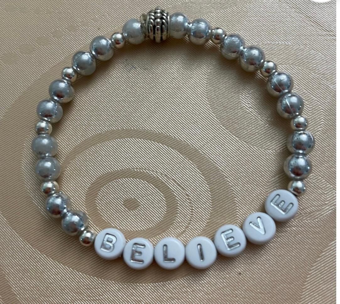 Set Of three Silver & White Howlite