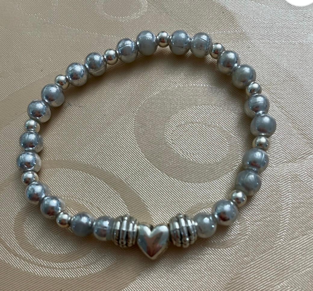 Set Of three Silver & White Howlite