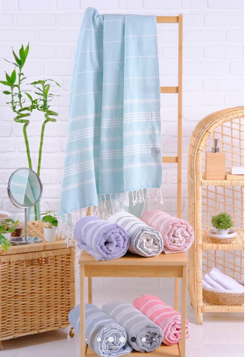 Seljuk Peshtemal Blue Beach Towel