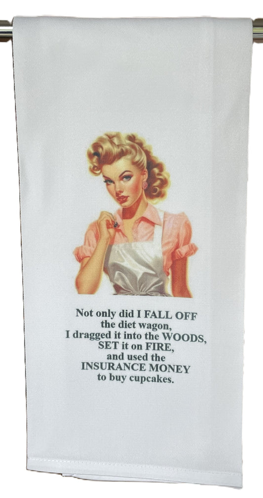 Diet Wagon Tea Towel