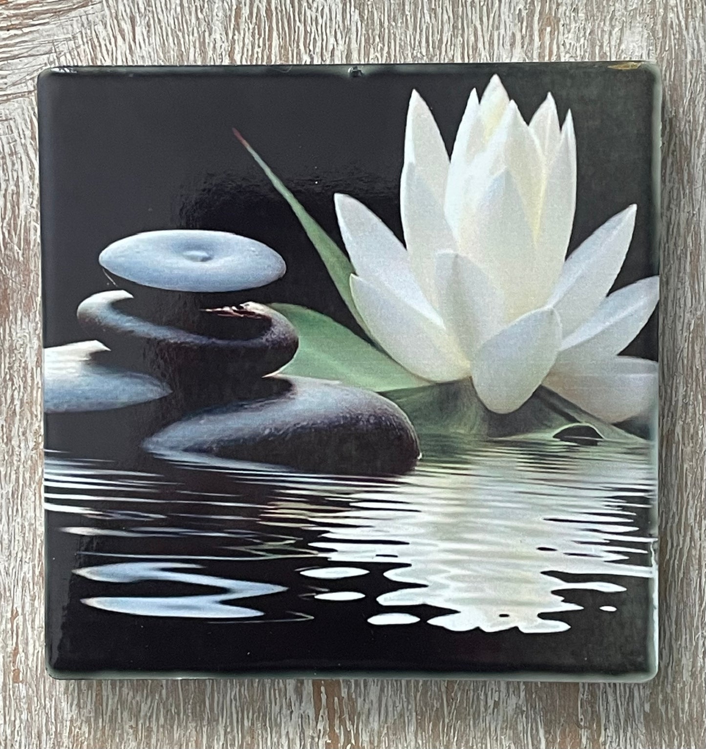 Lotus Flower with Pebbles