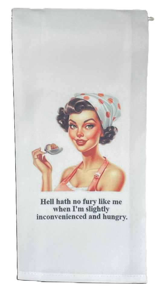 Hell hath no fury Tea Towel
