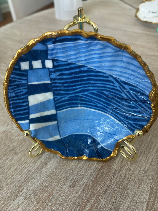 Large Scallop Shell Lighthouse