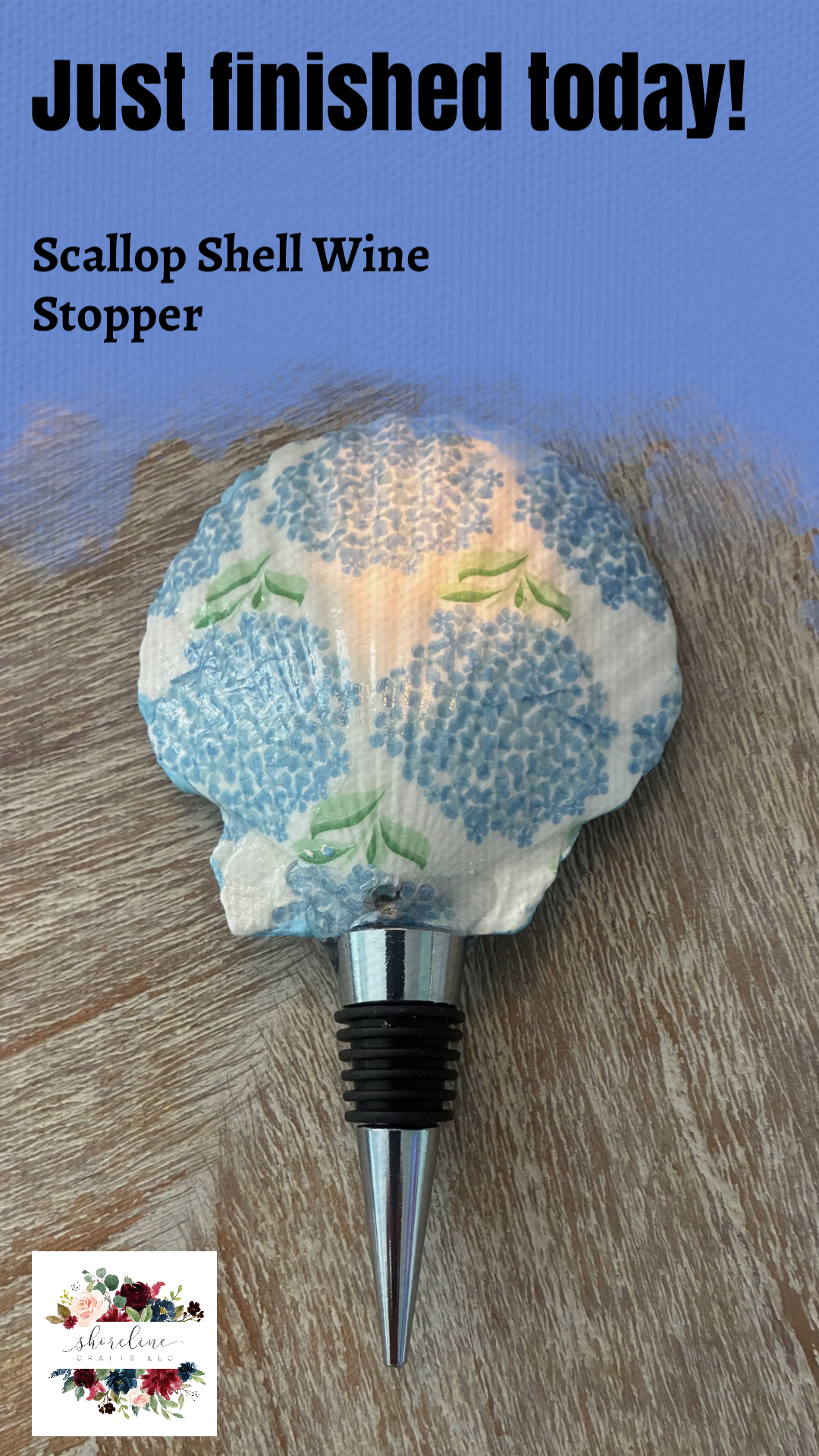 Oyster Shell AND Oyster Shell Wine Bottle Stoppers