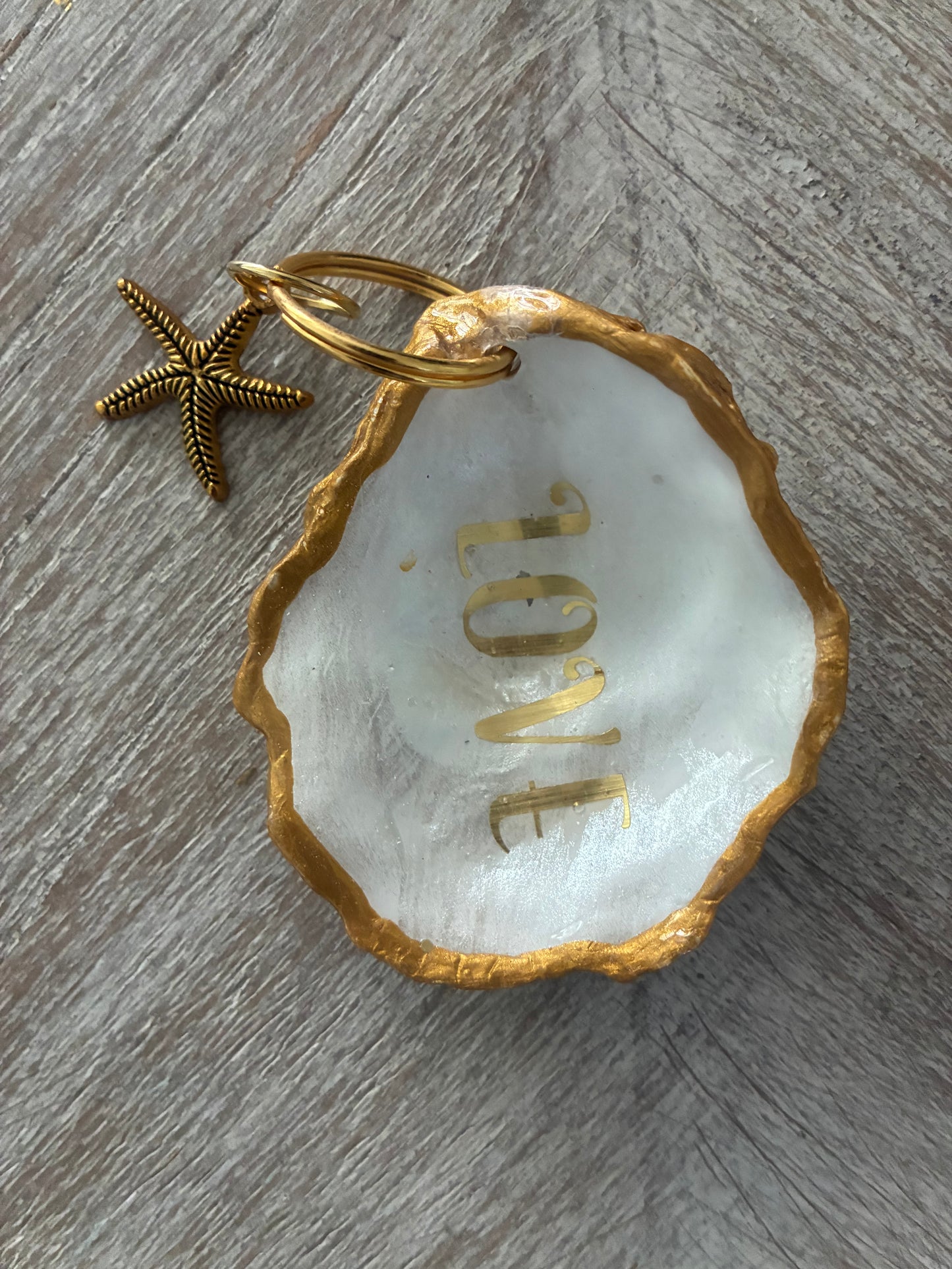 Beach Bag Oyster Shell Charms