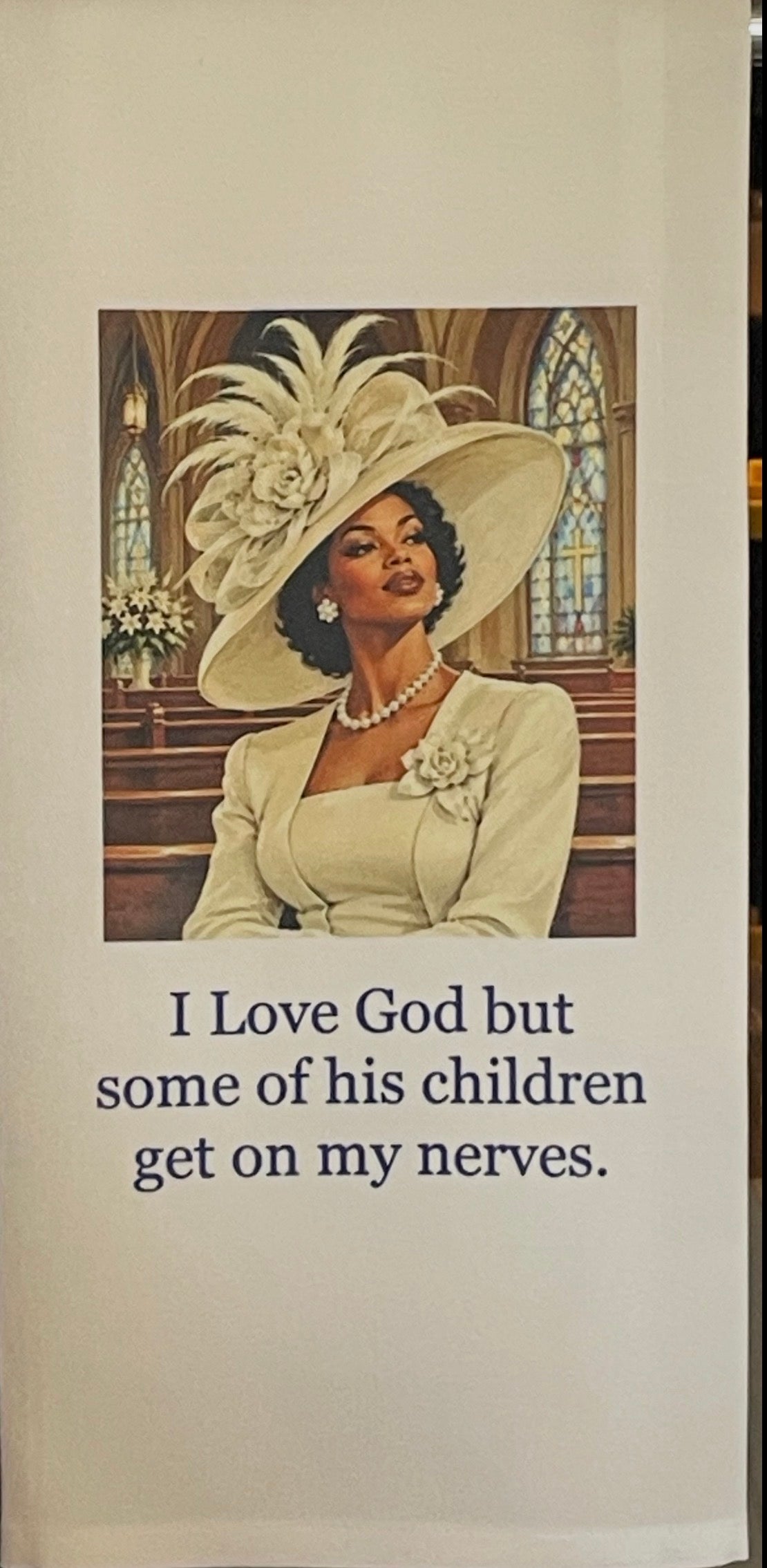 I love God but (Women of Color) Tea Towel