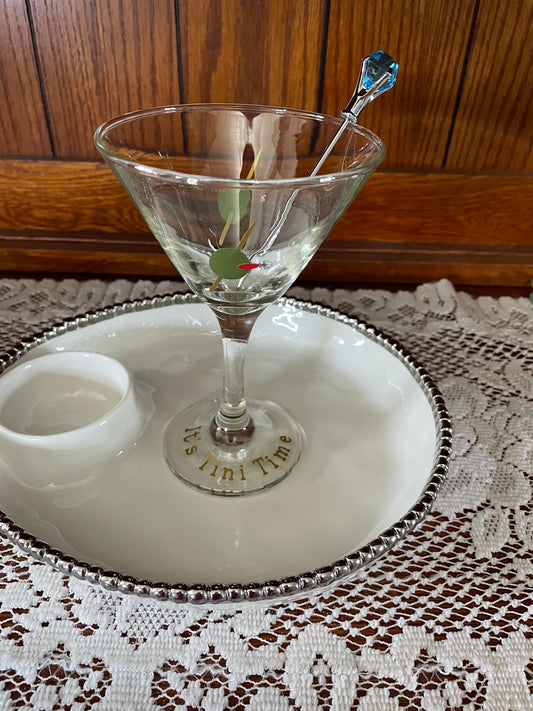 It's Tini Time Martini Glass