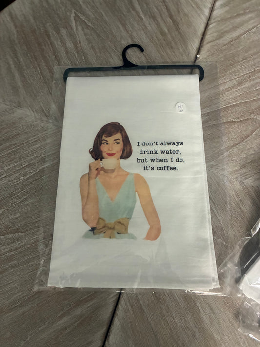 Drink Coffee Tea Towel