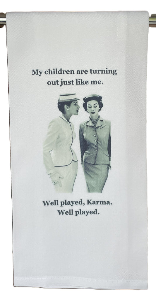 Well Played Karma Tea Towel