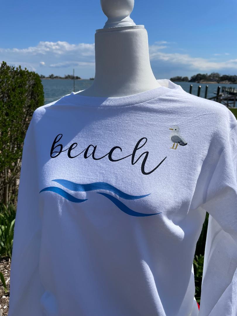 Long Sleeve T-Shirt Beach