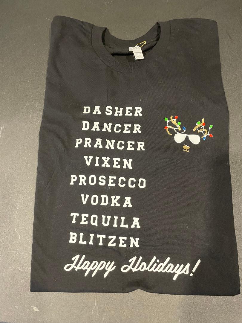 Long Sleeve T-Shirt Blitzen - Merry Christmas